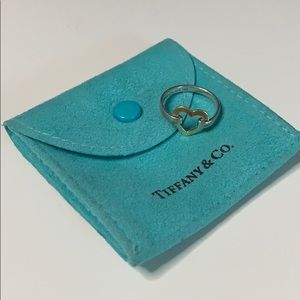 Silver and Gold Heart Tiffany & Co ring!